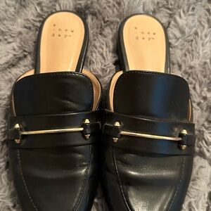 A New Day Black Slip-On Loafers